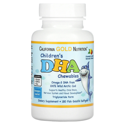 California Gold Nutrition Children's DHA 180 капсул 38050 фото