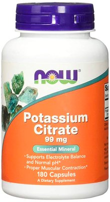 NOW Foods Potassium Citrate 99 mg 180 капсул 12017 фото
