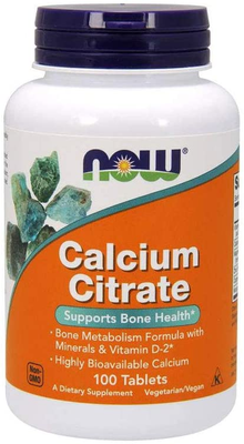 Now Foods Calcium Citrate 100 таблеток 93204 фото