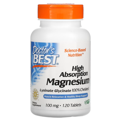 Doctor's Best High Absorption Magnesium 120 таблеток 40834 фото
