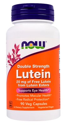 NOW Foods Double Strength Lutein 20 mg 90 капсул 13082 фото