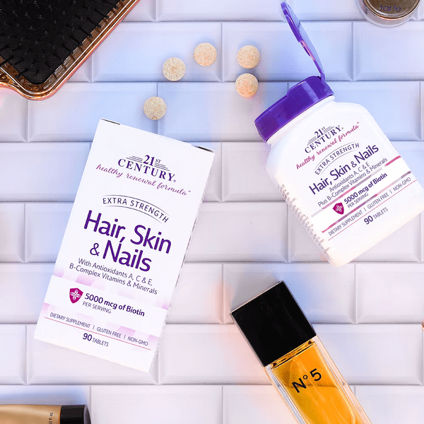 21st Century Advanced Formula Hair Skin & Nails 50 таблеток 21434 фото