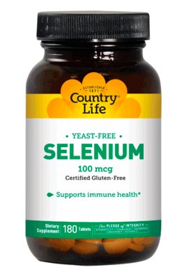 Country Life Selenium 100 мкг 180 таблеток 30148 фото