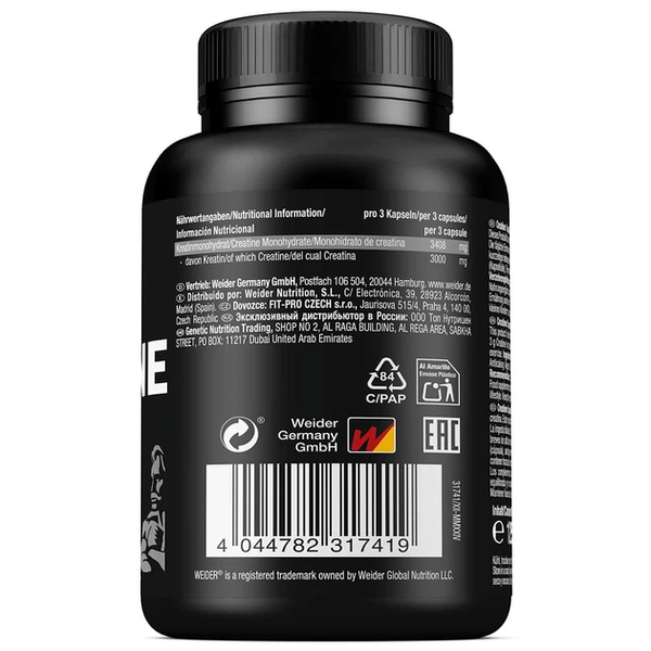 Weider Pure Creatine Capsules 100 капсул 17419 фото