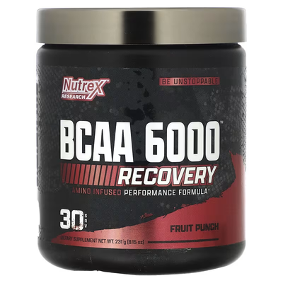 Nutrex Research​ BCAA 6000 237g Fruit Punch 68395 фото