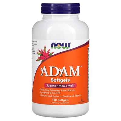 NOW Foods Adam Superior Men's Multi 180 Softgels 03881 фото