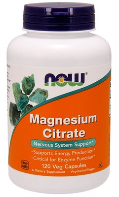 NOW Foods Magnesium Citrate 120 капсул 14090 фото