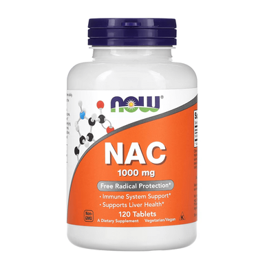 NAC 1000 NOW Foods 120 таблеток 49205 фото