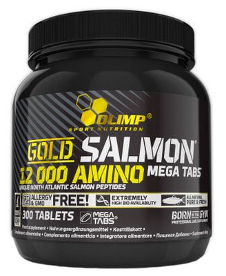 Olimp Gold Salmon 12000 Amino Mega Tabs 300 таблеток 26380 фото