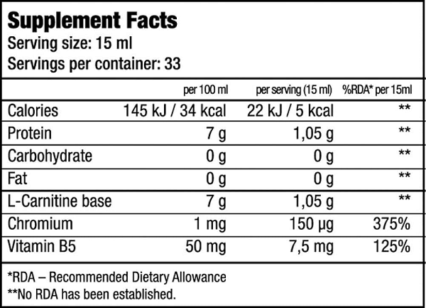 BioTech USA Liquid L-Carnitine + Chrome 500 мл 32447 фото