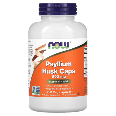 NOW Foods Psyllium Husk Caps 500 mg 200 капсул 59703 фото