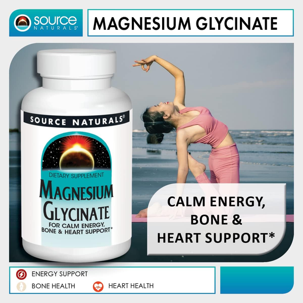 Source Naturals Magnesium Glycinate 180 таблеток 02892 фото