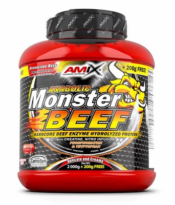 Amix Monster Beef Protein 2200g Strawberry-Banana 35122 фото