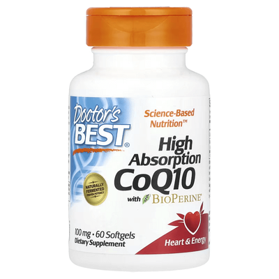 Doctor's Best CoQ10 with BioPerine 100 mg 60 Softgels  00088 фото