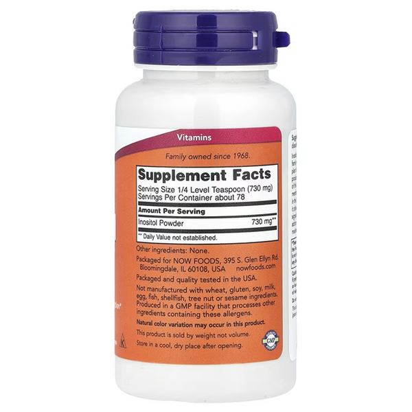 NOW Foods Inositol Powder 57g 05250 фото