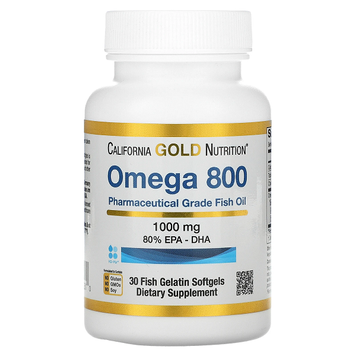 California Gold Nutrition Omega 800 30 капсул 82200 фото