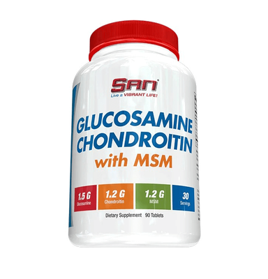 San Nutrition Glucosamine Chondroitin MSM 90 таблеток 54780 фото