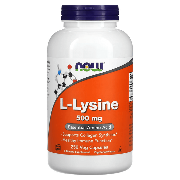 NOW Foods L-Lysine 500 mg 250 капсул 43675 фото