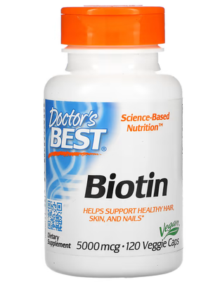 Doctor's Best Biotin 5000 мкг 120 капсул 48709 фото