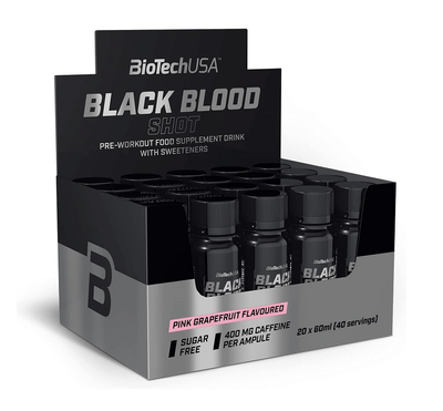 BioTech USA Black Blood Shot Pink Grapefruit 20х60 мл 43679 фото