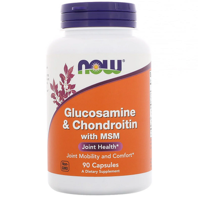 Now Foods Glucosamine Chondroitin MSM 90 капсул 25030 фото