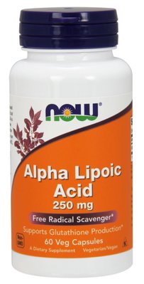NOW Foods Alpha Lipoic Acid 250 мг 60 капсул 12071 фото