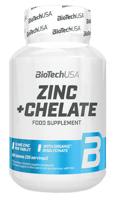 BioTech USA Zinc + Chelate 60 таблеток 30922 фото