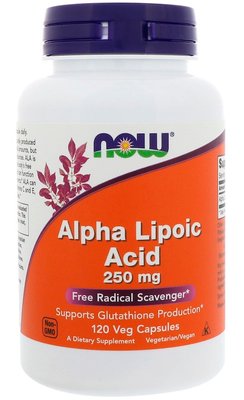 NOW Foods Alpha Lipoic Acid 250 мг 120 капсул 25082 фото