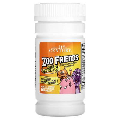 21st Century Zoo Friends Orange 60 Chewables 73135 фото