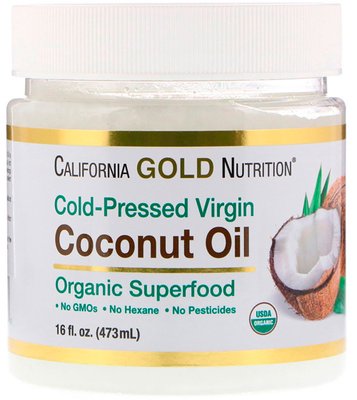 California Gold Nutrition Coconut Oil 473 мл 23030 фото