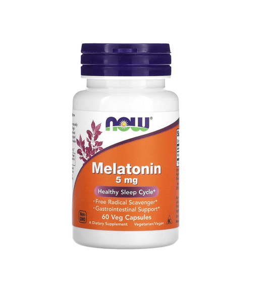 NOW Foods Melatonin 5 мг 60 капсул 23570 фото