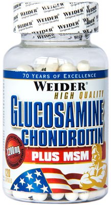 Weider Glucosamine Chondroitin plus MSM 120 капсул 38093 фото