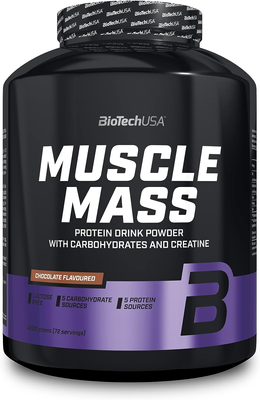 BioTech USA Muscle Mass 4000g Chocolate 31733 фото