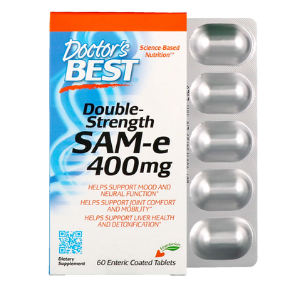 Doctor's Best SAM-e 400 мг 60 таблеток 43298 фото