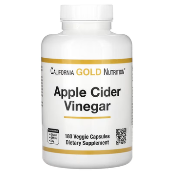 California Gold Nutrition Apple Cider Vinegar 900 mg 180 капсул 01906 фото