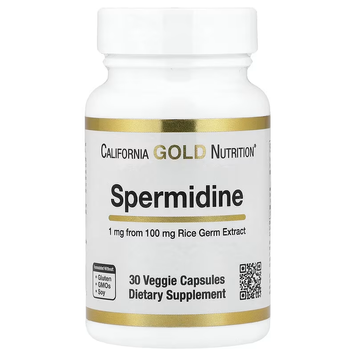 California Gold Nutrition Spermidine Rice Germ Extract 1 mg 30 капсул 02266 фото
