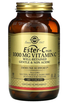 Solgar Ester-C Plus Vitamin C 1000 мг 180 таблеток 35030 фото