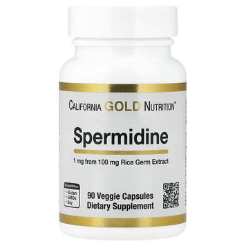 California Gold Nutrition Spermidine Rice Germ Extract 1 mg 90 капсул CGN-02377 фото