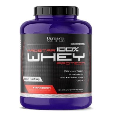 Ultimate Nutrition Prostar 100% Whey Protein 2390g Strawberry 30555 фото