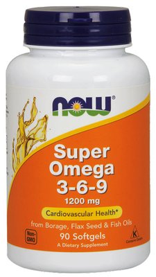 NOW Foods Super Omega 3-6-9 90 капсул 34270 фото
