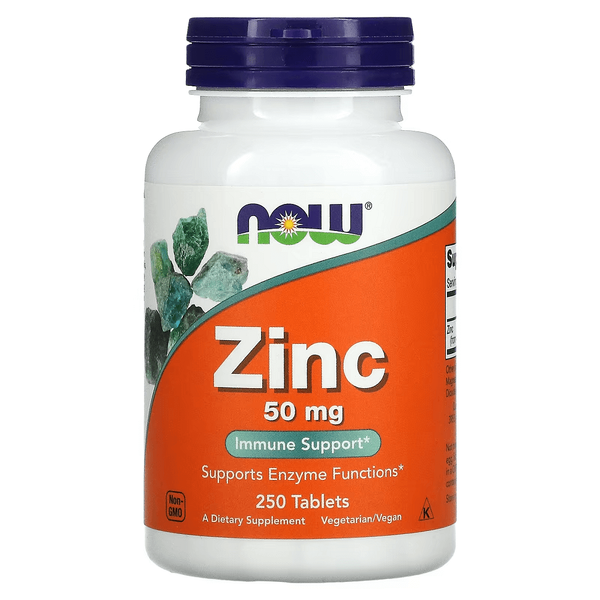 NOW Foods Zinc 50 mg 250 таблеток 63520 фото