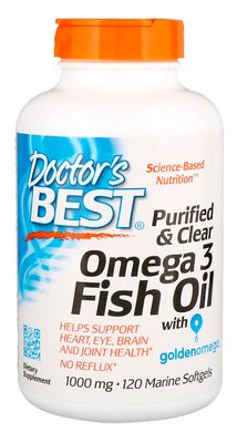 Doctor's Best​ Omega-3 Fish Oil 120 капсул 40235 фото