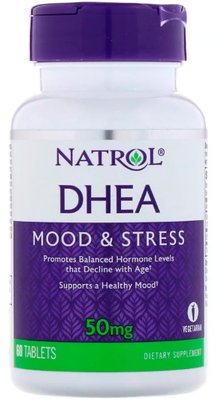 Natrol DHEA 50 мг 60 таблеток 28730 фото