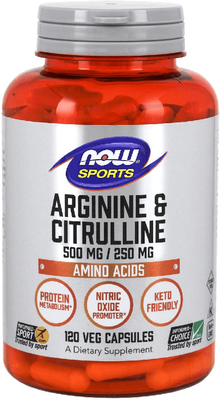 Now Foods Arginine & Citrulline 120 капсул 40238 фото