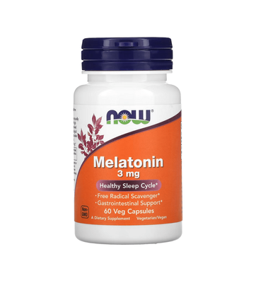 NOW Foods Melatonin 3 мг 60 капсул 27068 фото