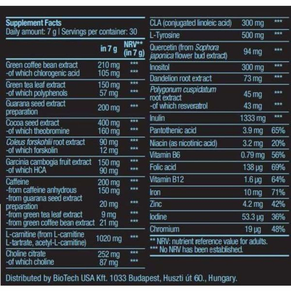 BioTech USA Black Burn 210g Passion Fruit 36571 фото