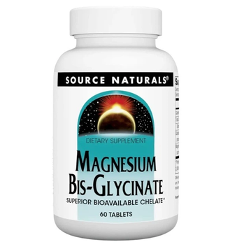 Source Naturals Magnesium Bis-Glycinate 60 таблеток 21315 фото