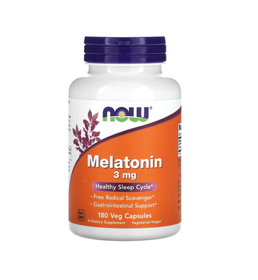 NOW Foods Melatonin 3 мг 180 капсул 23862 фото
