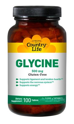 Country Life Glycine 500 мг 100 таблеток 30170 фото