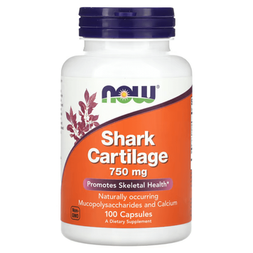 NOW Foods Shark Cartilage 750 mg 100 капсул 03270 фото